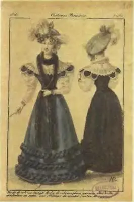 Берет Рисунок из журнала Costumes Parisiens за 1826 г М Ю Лермонтов - фото 15