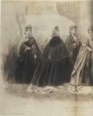 Бурнус Рисунок из журнала Journal des Demoiselles за 1869 г БУФМУСЛИН - фото 20