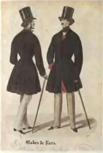 Пальто Рисунок из журнала Modes de Paris за 1843 г Однако в середине XIX - фото 63