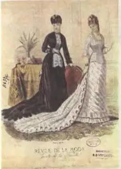 Трен Рисунок из журнала Revue de la mode за 1870 г В мемуарной - фото 90