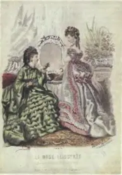 Турнюр Рисунок из журнала La mode illustrée за 1873 г Рисунок из - фото 93