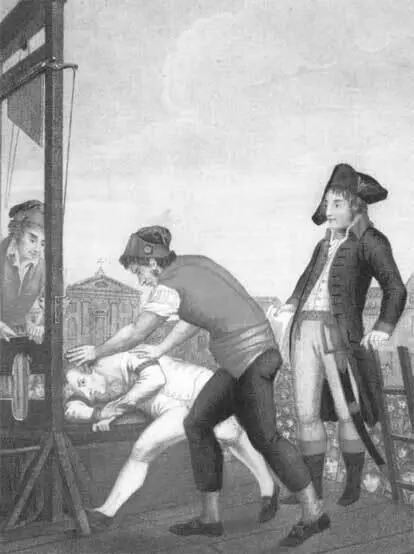 Казнь Максимилиана Робеспьера 28 июля 1794 года Скорее всего сошедшим с ума - фото 3
