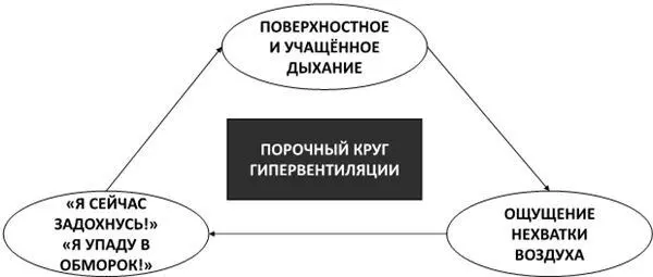 Рис 13Порочный круг гипервентиляции Масла в огонь тревоги могут добавлять и - фото 19