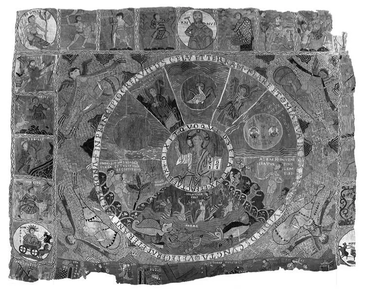 40 Сотворение мира календарные сцены история Св Креста Ковер из Жироны - фото 58