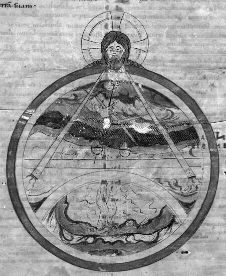 47б Сотворение мира Британская библиотека Royal I E VII f 1v 1я пол - фото 69
