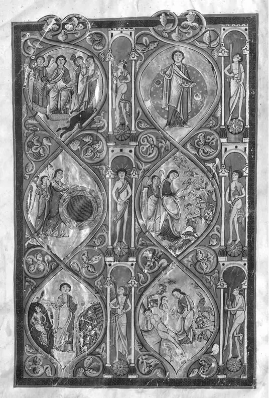 50 Сотворение мира Библия Гумперта Erlangen Universitatbibliotek cod 121 - фото 73