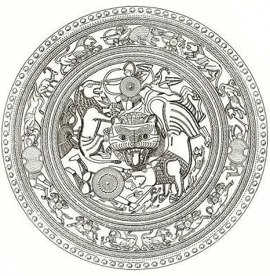 Бронзовый щит с Крита Щит полководца также должен был поражать своим - фото 9