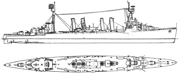 Легкий крейсер CL13 Мемфис США 1925 г Выпускнику бы Аннаполиса 121 - фото 10