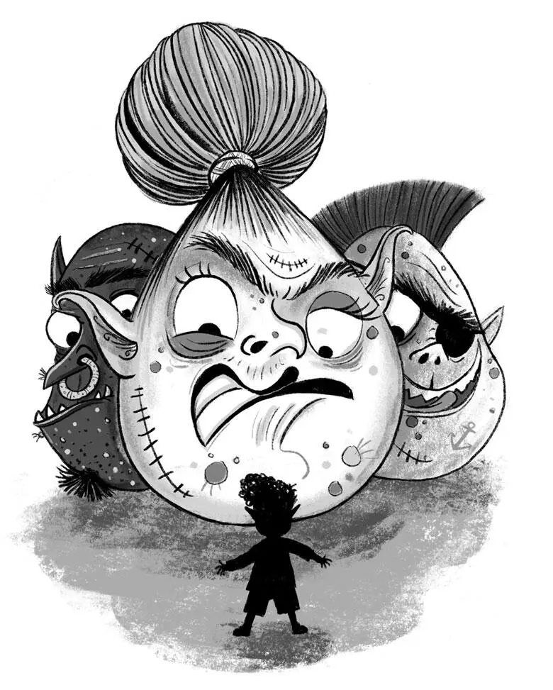 Впереди я видел маму и семью Квинзи они неслись по скатерти а шары фарша - фото 23