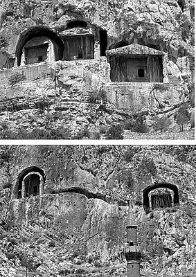 Рис 44 Вырубленные в скалах гробницы царей из династии Митридатидов в - фото 25