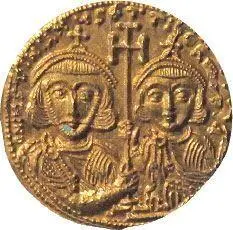 6 Солид с изображением Юстиниана II и Тиверия 709711 гг Источник Coin - фото 8