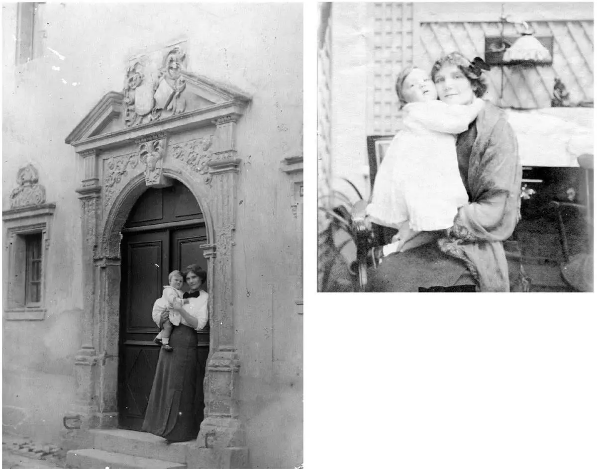 Л Савицкая с дочерью Марианной 1910 Л Савицкая в швейцарском санатории - фото 11