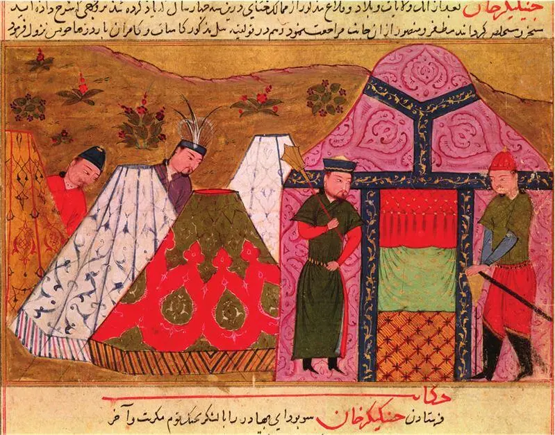 Лагерь Чингисхана Миниатюра из книги Рашида адДина XIV в Bibliothèque - фото 20