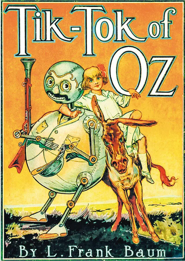 Обложка книги ТикТок из страны Оз1914 с иллюстрациями Джона Нила - фото 30