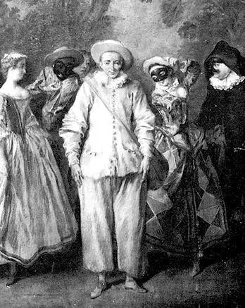 151 Актеры парижского театра Комеди ИтальенКартина Никола Ланкре деталь - фото 149