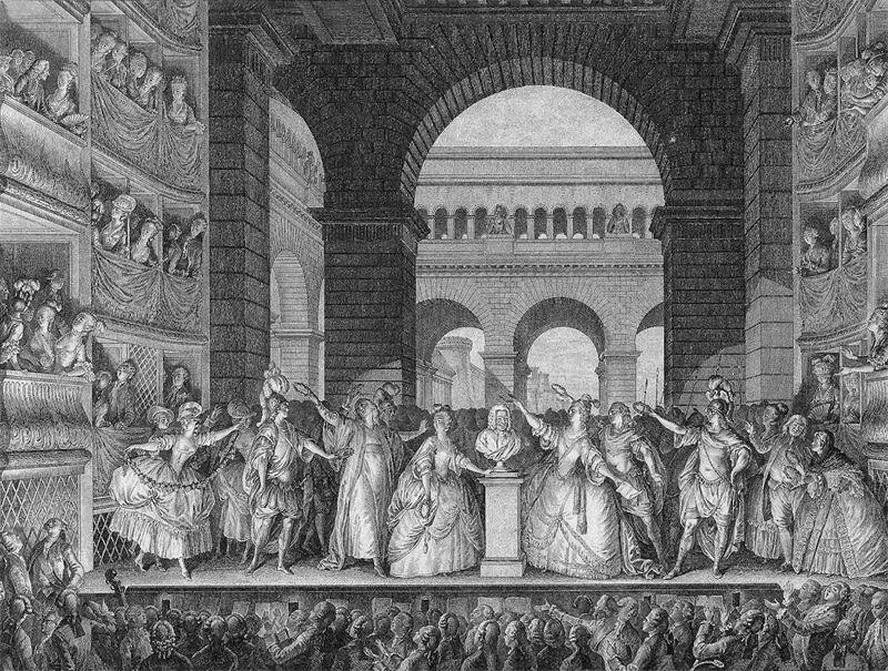 159 Чествование Вольтера 30 марта 1778 года в Комеди Франсез после шести - фото 157