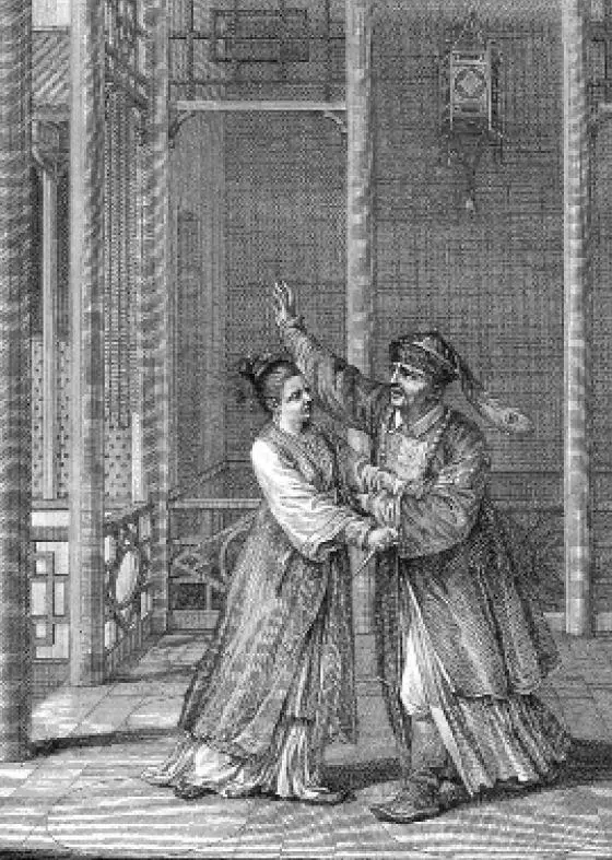 160 Сцена из Китайского сироты Вольтера 1755 с Лекеном в роли Чингисхана и - фото 158