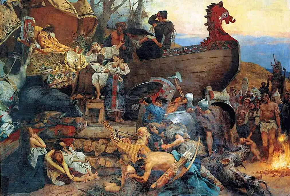 Генрих Семирадский Картина Похороны знатного руса в Булгаре 1883 - фото 140