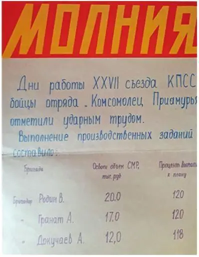 Молния по итогам работы отряда Комсомолец Приамурья в дни работы съезда - фото 51