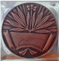 Реверс медали Вручал медали родителям рожденных на месте строительства нового - фото 128