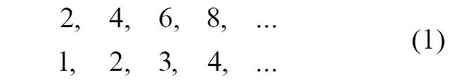Здесь каждому четному числу соответствует один порядковый номер из натурального - фото 1