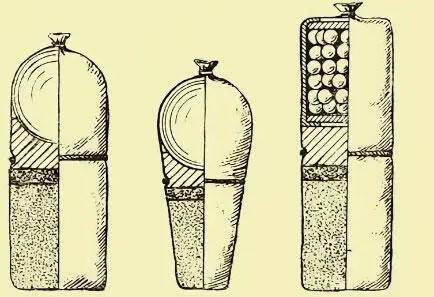 Рисунок 233 Картузные заряы со снарядами ядром и картечью Средний к - фото 73