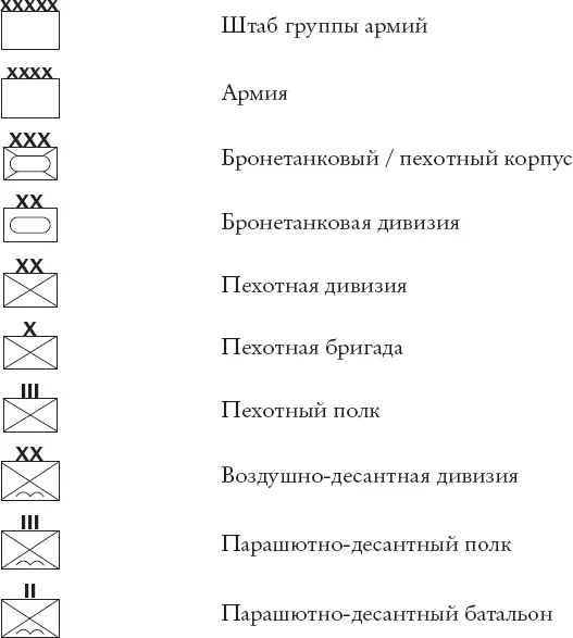 Немецкая армия ДОПОЛНИТЕЛЬНЫЕ ОБОЗНАЧЕНИЯ BR SECOND 2я британская армия - фото 13