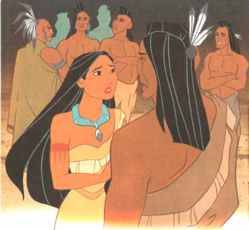 Тем временем Покахонтас пыталась уговорить отца не вступать на тропу войны с - фото 16