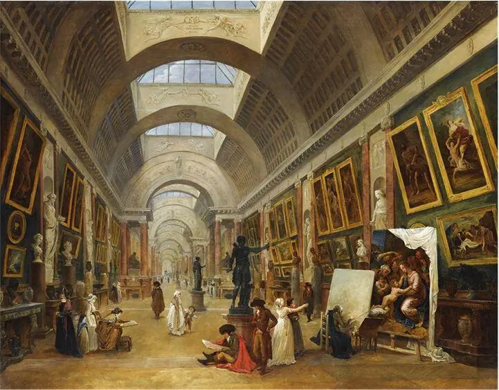 Юбер Робер Hubert Robert 17331808 Проект экспозиции Большой галереи - фото 32