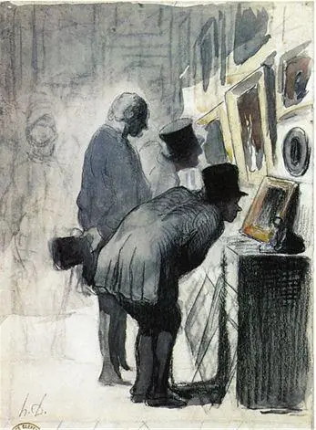 Оноре Домье Honoré Victorin Daumier 18081879 Любители искусства Бумага - фото 33