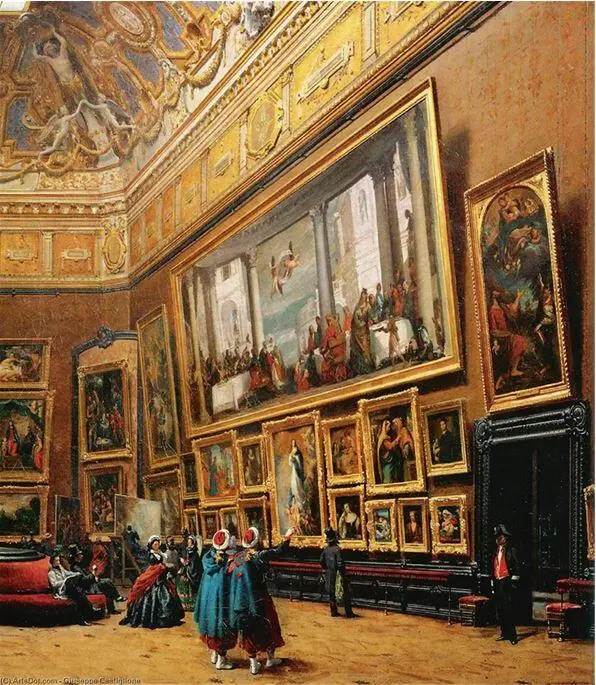 Джузеппе Кастильоне Giuseppe Castiglione 18291908 Лувр Публика в Салоне - фото 45