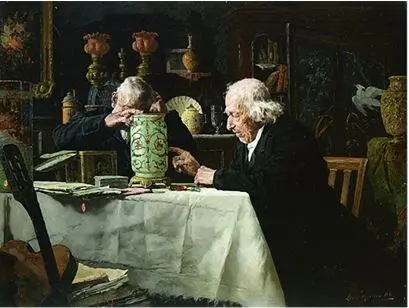 Луис Моллер Louis Moeller 18551930 Знатоки Холст масло Можно сказать - фото 49