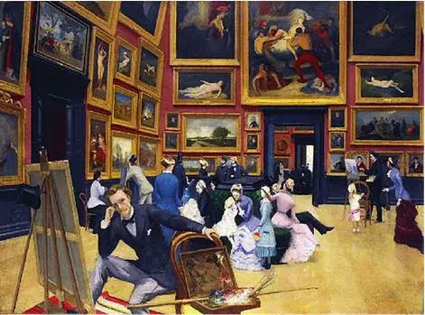 Шарль Ангран Charles Angrand 18541926 Интерьер Музея г Руана Холст - фото 73