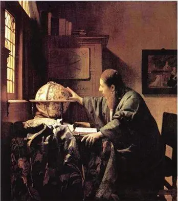 Ян Вермеер Jan Vermeer van Delft 16321675 Астроном Холст масло 1668 - фото 132