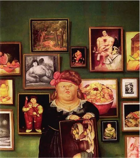 Фернандо Ботеро Fernando Botero род 1932 Коллекционерша Холст масло - фото 142