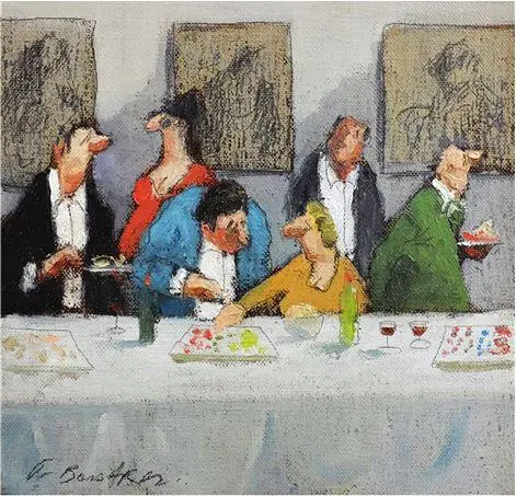 Томас Боссард Thomas Bossard род 1971 Вернисаж Холст масло 2011 Новый - фото 149