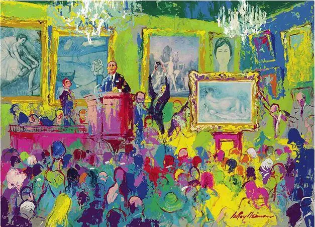 Лерой Найман LeRoy Neiman 19262012 Аукцион Сотбиз Доска коллаж эмаль - фото 155