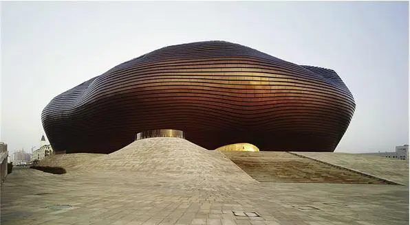 Вид здания Городского художественного музея г Ордос Китай MAD Architects - фото 166