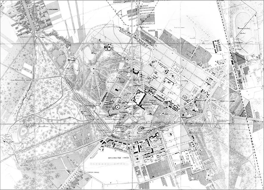 План города Царского Села СПб 1897 г на основе плана 1867 г - фото 13