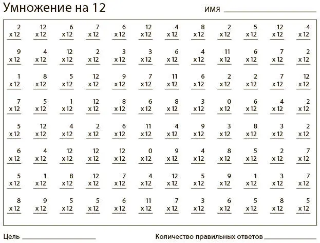 Рис 51 Таблица умножения на 12 Часто такие задания вызывают волну - фото 16