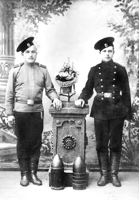 Артиллеристы Кронштадтской крепости В 1877 г на открытой 11дюймовой батарее - фото 124
