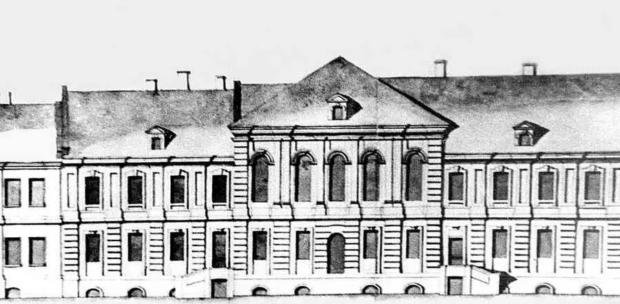 Дом И М Головина Чертеж из коллекции Берхгольца 1740е гг Дом 24 по - фото 58