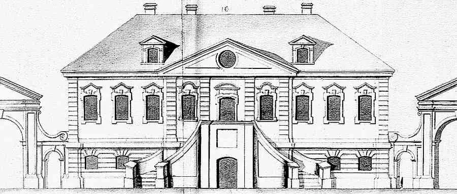 Дом Я Петерсона Чертеж из коллекции Берхгольца 1740е гг Конечно за - фото 126