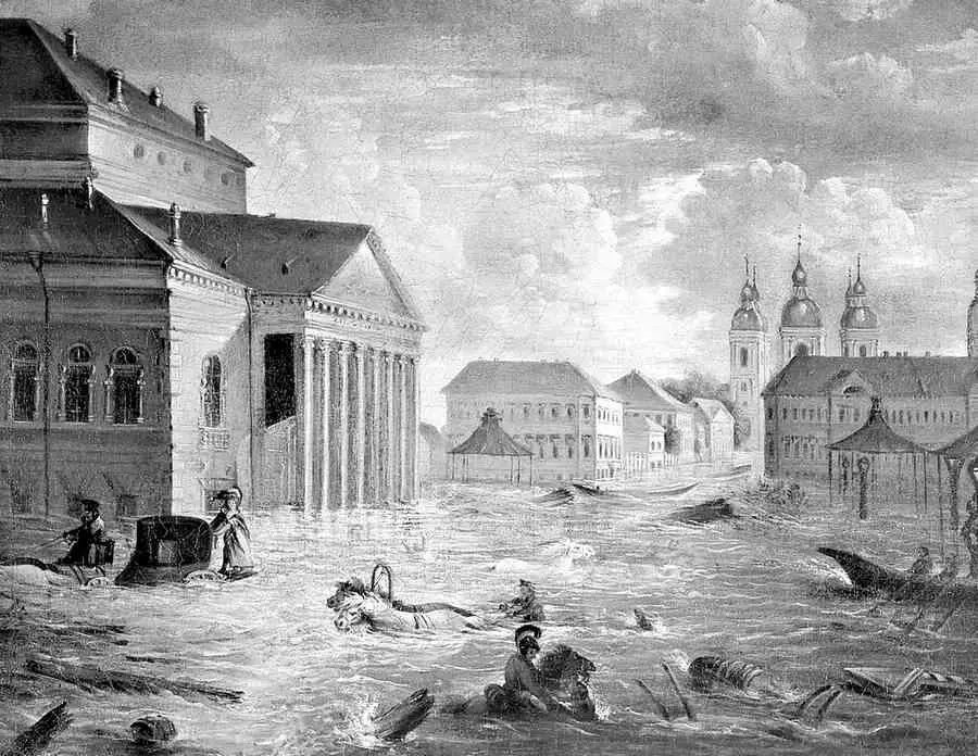 Ф Алексеев 7 ноября 1824 года на площади у Большого театра 1824 г Это - фото 199