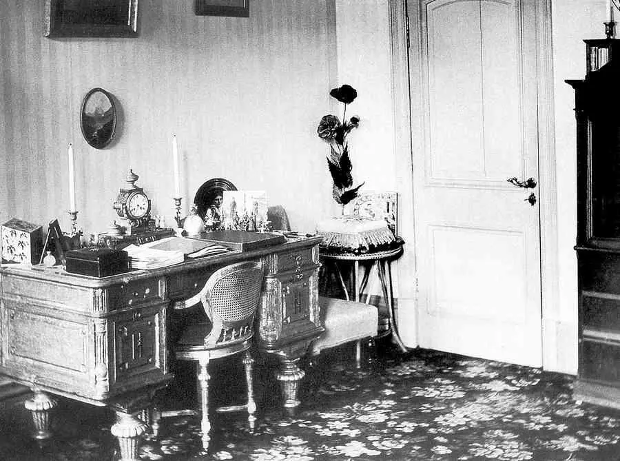 Кабинет в доме Нарышкиных Фото 1894 г П Н Трубецкой по иронии судьбы - фото 413