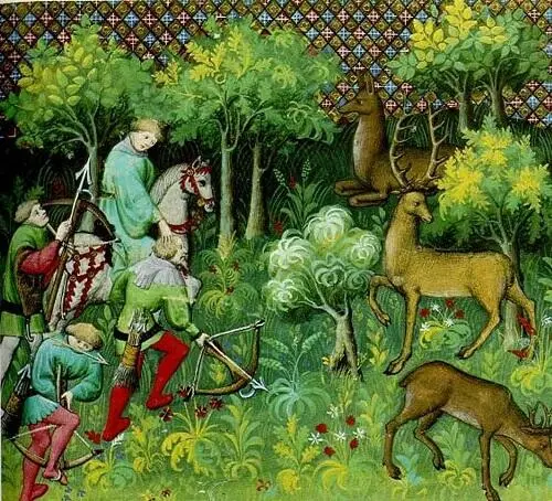 Рис 74 Сцена из французской Le livre de la chasse Книги охоты начала XV - фото 77