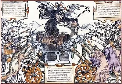 233 Гравюра Все сословия стреляют в денежного дьявола вторая половина XVI в - фото 269