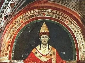 Ил 36 Папа Иннокентий III Фрагмент фрески из Нижней церкви монастыря Сакро - фото 53
