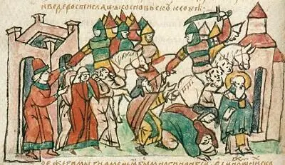 Ил 56 Избиение и угон в плен жителей Киева половцами союзниками Рюрика - фото 79