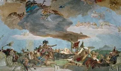 Америка Деталь фрески Четыре части света Джамбаттиста Тьеполо 1755 - фото 23